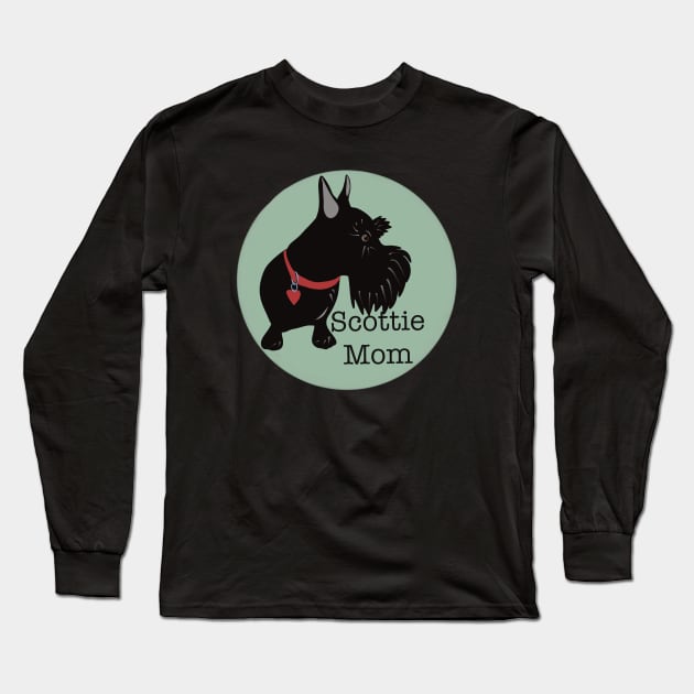 Scottie Mom Long Sleeve T-Shirt by Janpaints